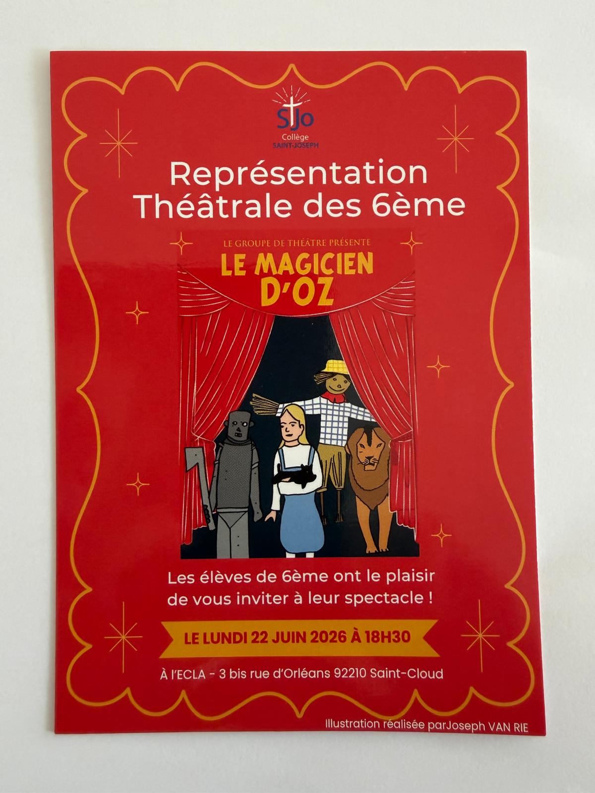 Représentation théâtrale des 6èmes